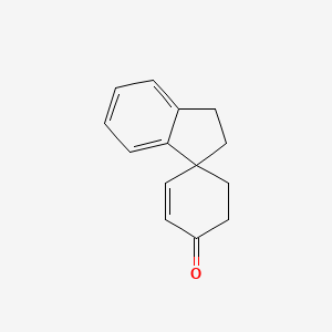 molecular formula C14H14O B2868277 Spiro[1,2-dihydroindene-3,4'-cyclohex-2-ene]-1'-one CAS No. 54922-04-2