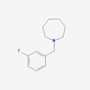 molecular formula C13H18FN B2868286 1-[(3-Fluorophenyl)methyl]azepane CAS No. 414886-24-1