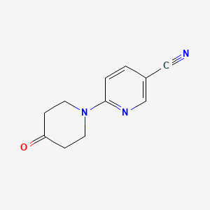 molecular formula C11H11N3O B2868291 6-(4-氧代哌啶-1-基)吡啶-3-腈 CAS No. 116248-07-8