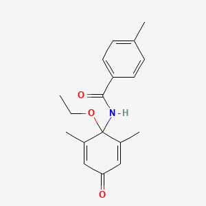 N-(1-ethoxy-2,6-dimethyl-4-oxocyclohexa-2,5-dien-1-yl)-4-methylbenzamide