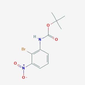 molecular formula C11H13BrN2O4 B2868302 tert-Butyl (2-bromo-3-nitrophenyl)carbamate CAS No. 1260764-95-1