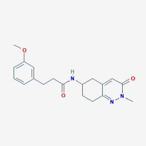 3-(3-methoxyphenyl)-N-(2-methyl-3-oxo-2,3,5,6,7,8-hexahydrocinnolin-6-yl)propanamide
