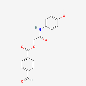 [2-(4-Methoxyanilino)-2-oxoethyl] 4-formylbenzoate