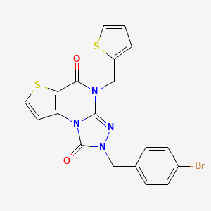 2-(4-bromobenzyl)-4-(thiophen-2-ylmethyl)thieno[2,3-e][1,2,4]triazolo[4,3-a]pyrimidine-1,5(2H,4H)-dione