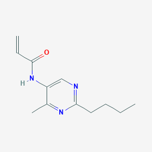 molecular formula C12H17N3O B2868316 N-(2-Butyl-4-methylpyrimidin-5-yl)prop-2-enamide CAS No. 2361639-60-1