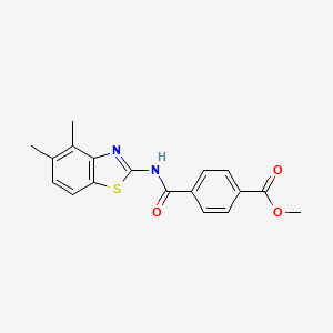 Methyl 4-[(4,5-dimethyl-1,3-benzothiazol-2-yl)carbamoyl]benzoate