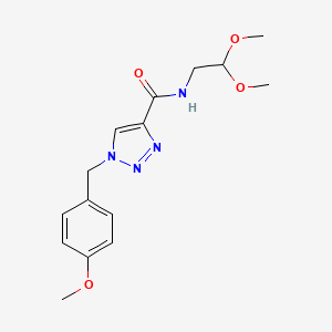 N-(2,2-dimethoxyethyl)-1-(4-methoxybenzyl)-1H-1,2,3-triazole-4-carboxamide