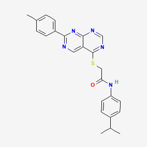 molecular formula C24H23N5OS B2868336 N-(3,5-dimethoxyphenyl)-4-(2-ethyl-1,3-thiazol-4-yl)benzamide CAS No. 1215844-48-6