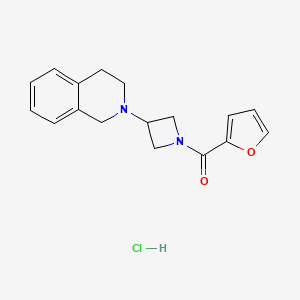 (3-(3,4-dihydroisoquinolin-2(1H)-yl)azetidin-1-yl)(furan-2-yl)methanone hydrochloride