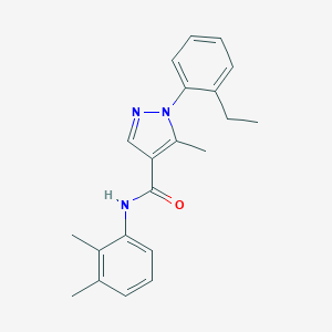 molecular formula C21H23N3O B286834 N-(2,3-dimethylphenyl)-1-(2-ethylphenyl)-5-methyl-1H-pyrazole-4-carboxamide 