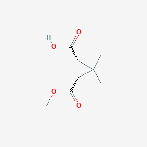 molecular formula C8H12O4 B2868341 (1R)-3,3-Dimethylcyclopropane-1alpha,2alpha-dicarboxylic acid 1-methyl ester CAS No. 81831-72-3