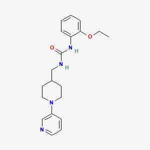 molecular formula C20H26N4O2 B2868354 1-(2-乙氧基苯基)-3-((1-(吡啶-3-基)哌啶-4-基)甲基)脲 CAS No. 2034228-41-4