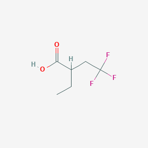 molecular formula C6H9F3O2 B2868360 2-乙基-4,4,4-三氟丁酸 CAS No. 769169-19-9