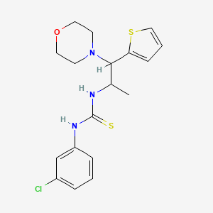 1-(3-Chlorophenyl)-3-(1-morpholino-1-(thiophen-2-yl)propan-2-yl)thiourea