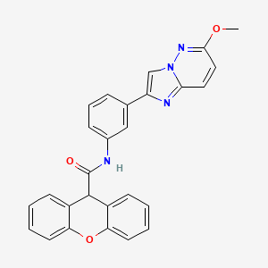 molecular formula C27H20N4O3 B2868367 N-(3-(6-甲氧基咪唑并[1,2-b]哒嗪-2-基)苯基)-9H-呫吨-9-甲酰胺 CAS No. 953214-78-3