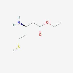 molecular formula C8H17NO2S B2868381 Ethyl (3R)-3-amino-5-methylsulfanylpentanoate CAS No. 2287236-56-8