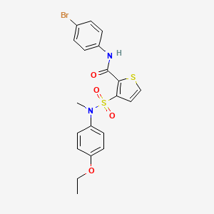 N-(4-bromophenyl)-3-[(4-ethoxyphenyl)(methyl)sulfamoyl]thiophene-2-carboxamide