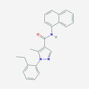 molecular formula C23H21N3O B286839 1-(2-ethylphenyl)-5-methyl-N-(1-naphthyl)-1H-pyrazole-4-carboxamide 