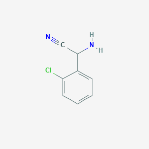 molecular formula C8H7ClN2 B2868397 氨基(2-氯苯基)乙腈 CAS No. 742640-72-8
