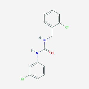 molecular formula C14H12Cl2N2O B2868410 1-(3-氯苯基)-3-[(2-氯苯基)甲基]脲 CAS No. 379701-44-7