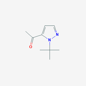 molecular formula C9H14N2O B2868420 1-(1-叔丁基-1H-吡唑-5-基)乙-1-酮 CAS No. 1508689-54-0