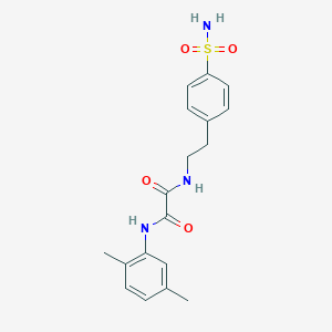 molecular formula C18H21N3O4S B2868437 N1-(2,5-dimethylphenyl)-N2-(4-sulfamoylphenethyl)oxalamide CAS No. 887204-80-0