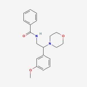 molecular formula C20H24N2O3 B2868450 N-(2-(3-methoxyphenyl)-2-morpholinoethyl)benzamide CAS No. 941896-40-8