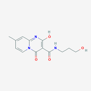 2-hydroxy-N-(3-hydroxypropyl)-8-methyl-4-oxo-4H-pyrido[1,2-a]pyrimidine-3-carboxamide