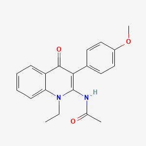 molecular formula C20H20N2O3 B2868466 N-[1-ethyl-3-(4-methoxyphenyl)-4-oxo-1,4-dihydroquinolin-2-yl]acetamide CAS No. 883962-00-3