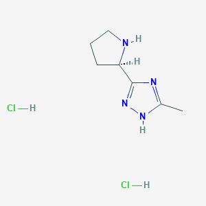 5-Methyl-3-[(2r)-pyrrolidin-2-yl]-1h-1,2,4-triazole dihydrochloride