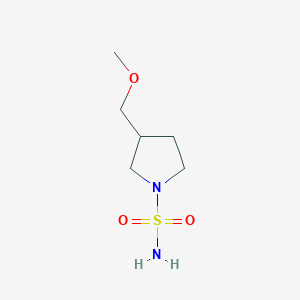 molecular formula C6H14N2O3S B2868468 3-(Methoxymethyl)pyrrolidine-1-sulfonamide CAS No. 1342640-91-8