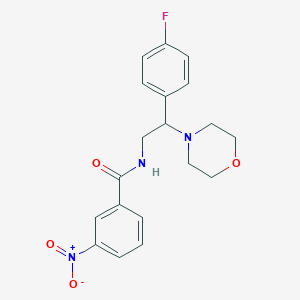 B2868469 N-(2-(4-fluorophenyl)-2-morpholinoethyl)-3-nitrobenzamide CAS No. 941896-61-3