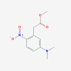 molecular formula C11H14N2O4 B2868470 Methyl 2-(5-(dimethylamino)-2-nitrophenyl)acetate CAS No. 2102408-97-7