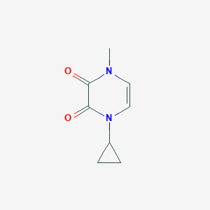 molecular formula C8H10N2O2 B2868473 1-环丙基-4-甲基-1,4-二氢吡嗪-2,3-二酮 CAS No. 2310099-22-8