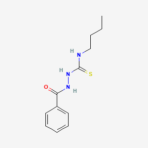 molecular formula C12H17N3OS B2868477 1-Benzamido-3-butylthiourea CAS No. 26131-71-5
