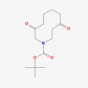 molecular formula C14H23NO4 B2868506 Tert-butyl 3,8-dioxoazecane-1-carboxylate CAS No. 2418650-28-7