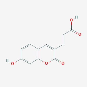 molecular formula C12H10O5 B2868527 3-(7-Hydroxy-2-oxochromen-3-yl)propanoic acid CAS No. 1859990-59-2