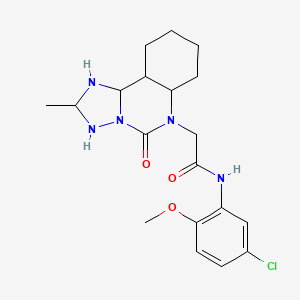 molecular formula C19H16ClN5O3 B2868578 N-(5-chloro-2-methoxyphenyl)-2-{2-methyl-5-oxo-5H,6H-[1,2,4]triazolo[1,5-c]quinazolin-6-yl}acetamide CAS No. 902285-23-8