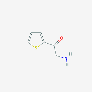 molecular formula C6H7NOS B2868579 2-Amino-1-thiophen-2-yl-ethanone CAS No. 313276-47-0