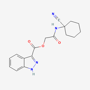 molecular formula C17H18N4O3 B2868606 [(1-cyanocyclohexyl)carbamoyl]methyl 1H-indazole-3-carboxylate CAS No. 1209389-25-2