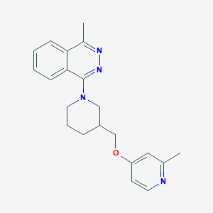 molecular formula C21H24N4O B2868610 1-Methyl-4-[3-[(2-methylpyridin-4-yl)oxymethyl]piperidin-1-yl]phthalazine CAS No. 2380088-85-5