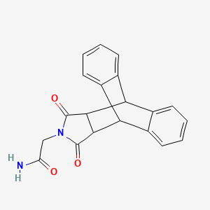 molecular formula C20H16N2O3 B2868631 2-(12,14-dioxo-11,12,14,15-tetrahydro-9H-9,10-[3,4]epipyrroloanthracen-13(10H)-yl)acetamide CAS No. 328016-03-1