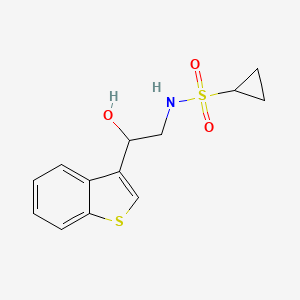 N-(2-(benzo[b]thiophen-3-yl)-2-hydroxyethyl)cyclopropanesulfonamide