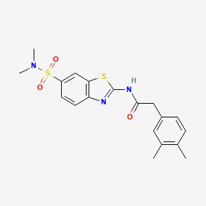 2-(3,4-dimethylphenyl)-N-(6-(N,N-dimethylsulfamoyl)benzo[d]thiazol-2-yl)acetamide