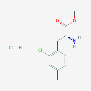 methyl (2R)-2-amino-3-(2-chloro-4-methylphenyl)propanoate;hydrochloride