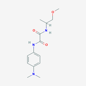 molecular formula C14H21N3O3 B2868655 N1-(4-(dimethylamino)phenyl)-N2-(1-methoxypropan-2-yl)oxalamide CAS No. 920416-64-4