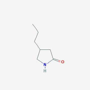 molecular formula C7H13NO B2868663 4-丙基吡咯烷-2-酮 CAS No. 89895-19-2