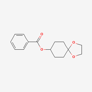 molecular formula C15H18O4 B2868664 1,4-Dioxaspiro[4.5]decan-8-yl benzoate CAS No. 76297-05-7