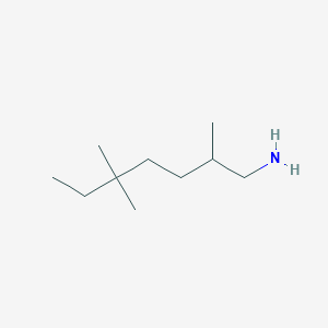 molecular formula C10H23N B2868666 2,5,5-Trimethylheptan-1-amine CAS No. 2021445-23-6