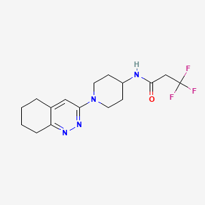 molecular formula C16H21F3N4O B2868667 3,3,3-trifluoro-N-(1-(5,6,7,8-tetrahydrocinnolin-3-yl)piperidin-4-yl)propanamide CAS No. 1903307-29-8